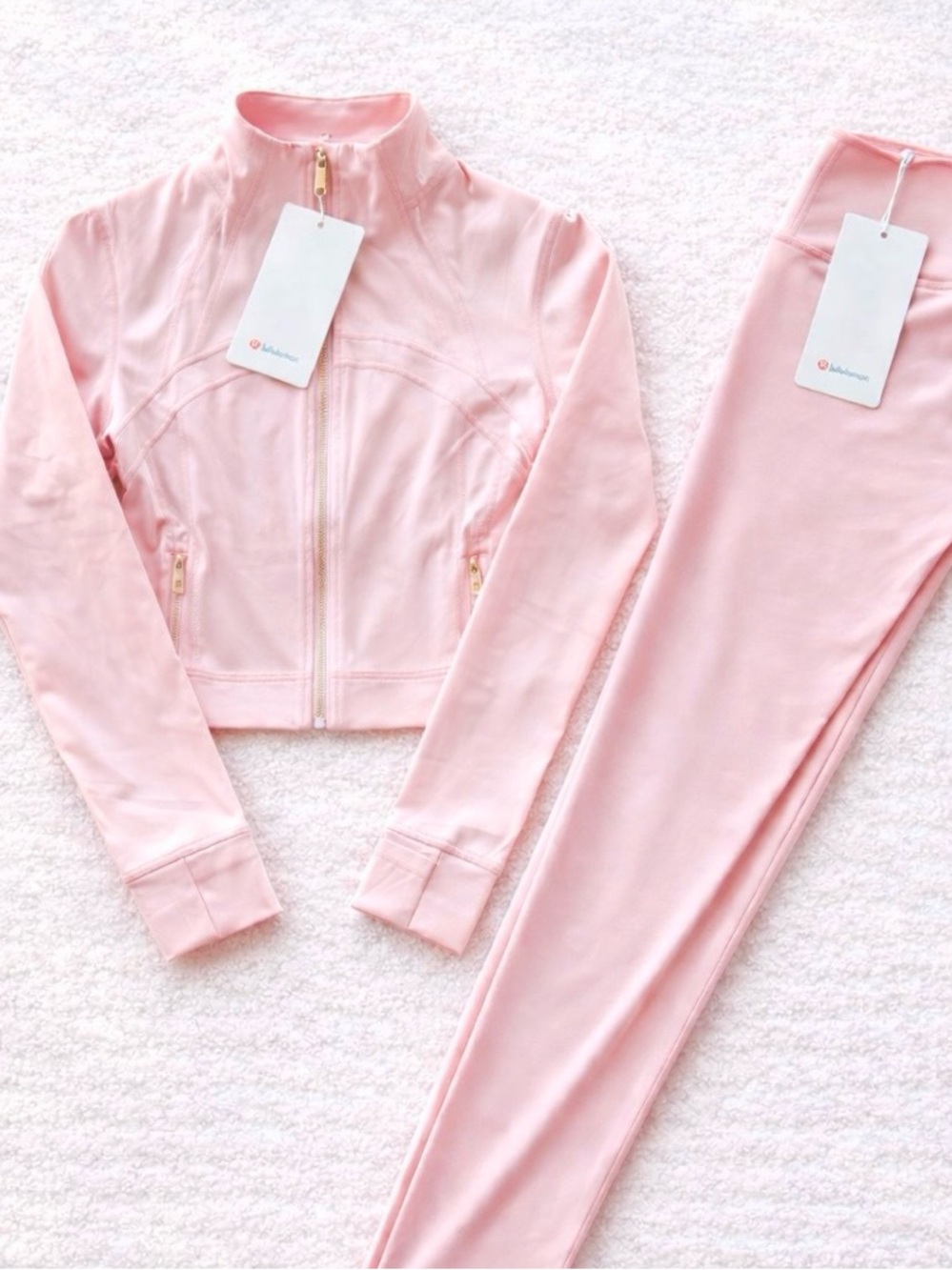 Lululemon Define Jacket Align Leggings Set Size 4 Women’s Pink - NWT